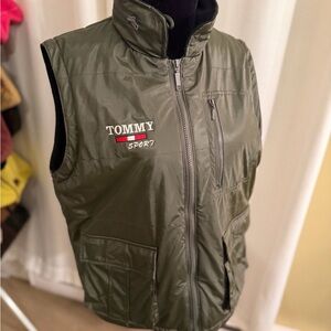 Tommy Sport Olive Green Vest